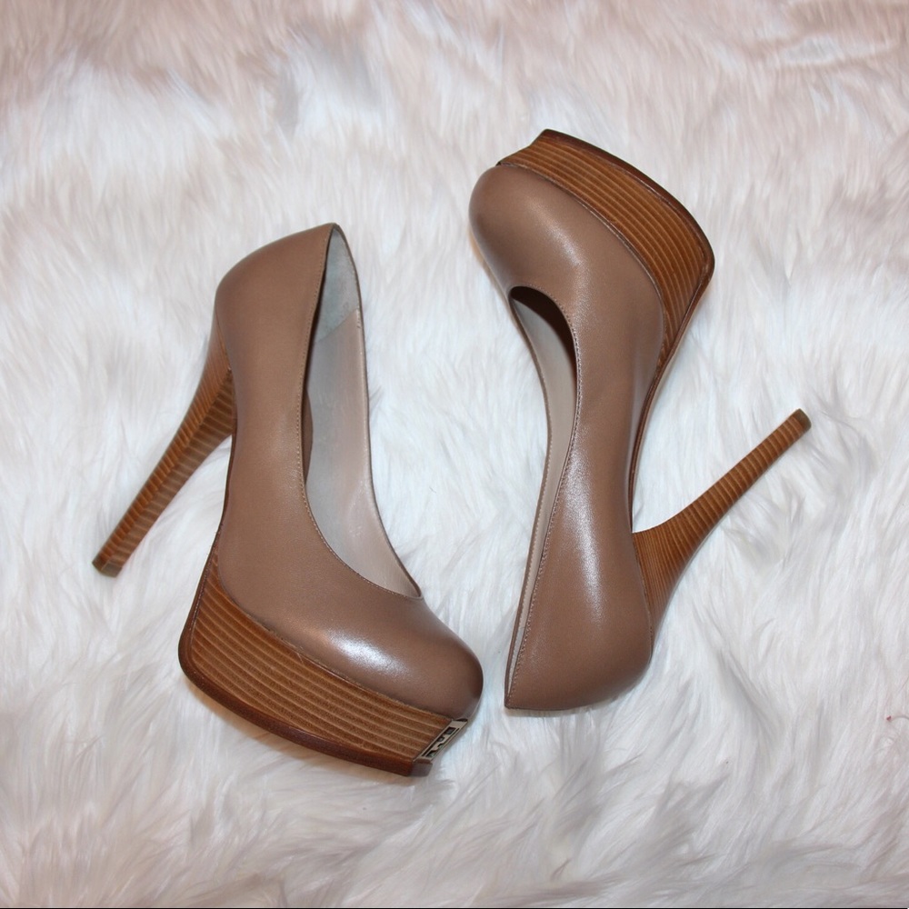 Fendi Logo Platform Heel